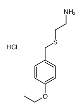 2-[(4-ethoxyphenyl)methylsulfanyl]ethanamine,hydrochloride结构式