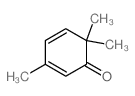 3,6,6-trimethylcyclohexa-2,4-dien-1-one结构式