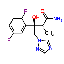 (αR,βR)-β-(2,5-Difluorophenyl)-β-hydroxy-α-Methyl-1H-1,2,4-triazole-1-butanamide structure