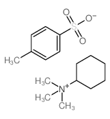 cyclohexyl-trimethyl-azanium; 4-methylbenzenesulfonic acid structure