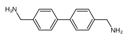 [1,1'-biphenyl]-4,4'-diyldimethanamine结构式