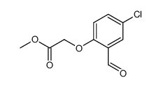 methyl (4-chloro-2-formylphenoxy)acetate结构式
