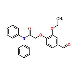 2-(2-Ethoxy-4-formylphenoxy)-N,N-diphenylacetamide Structure