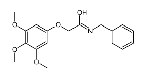 N-benzyl-2-(3,4,5-trimethoxyphenoxy)acetamide Structure