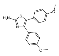 4,5-BIS-(4-METHOXY-PHENYL)-THIAZOL-2-YLAMINE structure