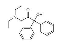 3-(Diethylamino)-1-hydroxy-1,1-diphenyl-2-propanone Structure