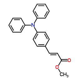 4-(Diphenylamino)cinnamic acid methyl ester结构式