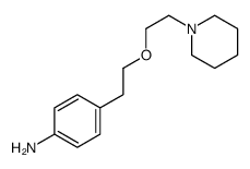 1-[2-[(p-Aminophenethyl)oxy]ethyl]piperidine结构式