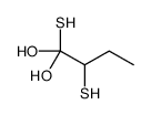 1,2-bis(sulfanyl)butane-1,1-diol结构式