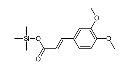 3-[3,4-Dimethoxyphenyl]propenoic acid trimethylsilyl ester structure