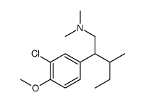 3-Chloro-4-methoxy-N,N-dimethyl-β-(1-methylpropyl)benzeneethanamine structure