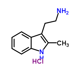 2-(2-methyl-1H-indol-3-yl)ethanamine hydrochloride Structure