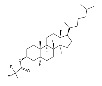 5α-Cholestan-3β-ol trifluoroacetate结构式