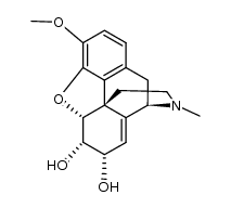 4,5α-epoxy-3-methoxy-17-methyl-morphin-8(14)-ene-6α,7α-diol结构式