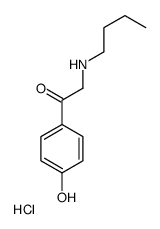 2-(butylamino)-1-(4-hydroxyphenyl)ethanone,hydrochloride Structure