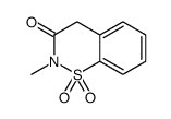 2-methyl-4-oxo-2H-1,2-benzothiazine-1,1-dioxide structure