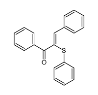 1,3-diphenyl-2-phenylsulfanylprop-2-en-1-one Structure