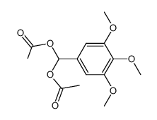 (3,4,5-Trimethoxyphenyl)methylene diacetate Structure