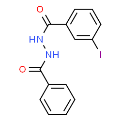 3-iodo-N'-(phenylcarbonyl)benzohydrazide Structure