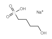 1-Butanesulfonic acid,4-hydroxy-, sodium salt (1:1) Structure