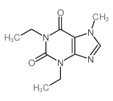 1H-Purine-2,6-dione,1,3-diethyl-3,7-dihydro-7-methyl- Structure