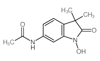 Acetamide,N-(2,3-dihydro-1-hydroxy-3,3-dimethyl-2-oxo-1H-indol-6-yl)-结构式