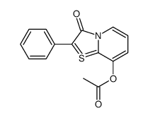 8-acetyloxy-2-phenyl-[1,3]thiazolo[3,2-a]pyridin-4-ium-3-olate结构式
