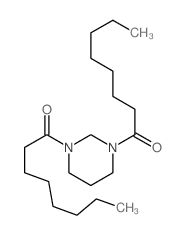 1-(3-octanoyl-1,3-diazinan-1-yl)octan-1-one结构式