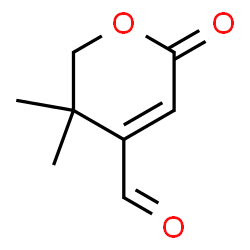 2H-Pyran-4-carboxaldehyde, 5,6-dihydro-5,5-dimethyl-2-oxo- (9CI) structure