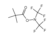 O-pivaloyl-N,N-bis(trifluoromethyl)hydroxylamine结构式