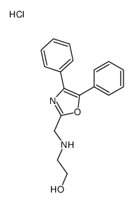 2-[(4,5-diphenyl-1,3-oxazol-2-yl)methylamino]ethanol,hydrochloride Structure