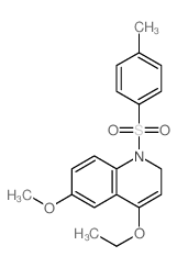 Quinoline,4-ethoxy-1,2-dihydro-6-methoxy-1-[(4-methylphenyl)sulfonyl]- structure