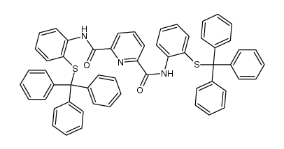 N2,N6-bis(2-(tritylthio)phenyl)pyridine-2,6-dicarboxamide结构式