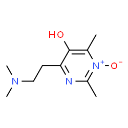 5-Pyrimidinol, 4-[2-(dimethylamino)ethyl]-2,6-dimethyl-, 1-oxide (9CI) Structure