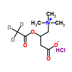 乙酰-d3 L-肉碱盐酸盐结构式
