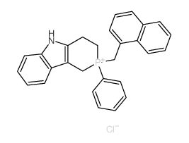 2-(naphthalen-1-ylmethyl)-2-phenyl-1,3,4,5-tetrahydrophosphinino[4,3-b]indol-2-ium,chloride Structure