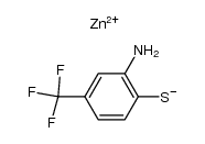 zinc mercaptide of 2-amino-4-trifluoromethylbenzenethiol Structure