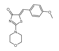 (5Z)-5-(4-methoxybenzylidene)-2-(morpholin-4-yl)-1,3-thiazol-4(5H)-one Structure