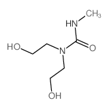 1,1-bis(2-hydroxyethyl)-3-methyl-urea结构式