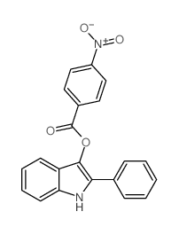 (2-phenyl-1H-indol-3-yl) 4-nitrobenzoate结构式