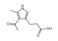 3-(4-acetyl-5-methyl-1H-pyrrol-3-yl)propanoic acid结构式