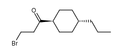 trans-4-propylcyclohexyl-β-bromoethyl ketone结构式