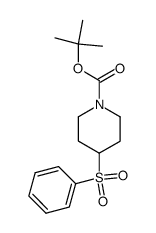 N-BOC 4-(phenylsulfonyl)piperidine结构式