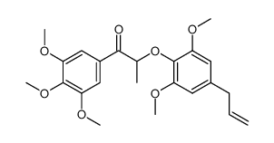 2-(4-allyl-2,6-dimethoxy-phenoxy)-1-(3,4,5-trimethoxy-phenyl)propan-1-one结构式