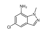 5-chloro-1-methyl-1H-indazol-7-ylamine结构式