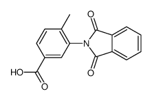 3-(1,3-dioxoisoindol-2-yl)-4-methylbenzoic acid结构式