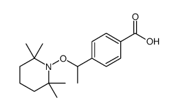 4-[1-(2,2,6,6-tetramethylpiperidin-1-yl)oxyethyl]benzoic acid Structure