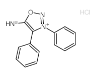3,4-Diphenyl-1,2,3.lambda.~5~-oxadiazol-5-amine结构式