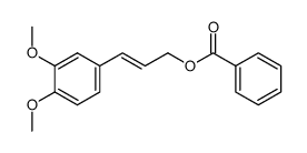 3,4-dimethoxycinnamyl benzoate Structure