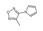 3-Methyl-4-(1H-pyrrol-1-yl)-1,2,5-oxadiazole Structure